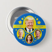 Beloften: Trump en de Supremes Ronde Button 7,6 Cm (Voorkant /achterkant)