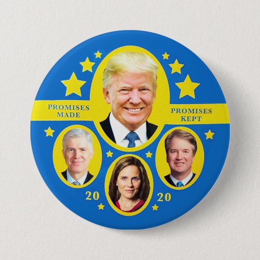 Beloften: Trump en de Supremes Ronde Button 7,6 Cm (Voorkant)