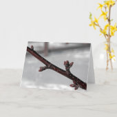 Beloften van het voorjaar kaart (Gele Bloem)