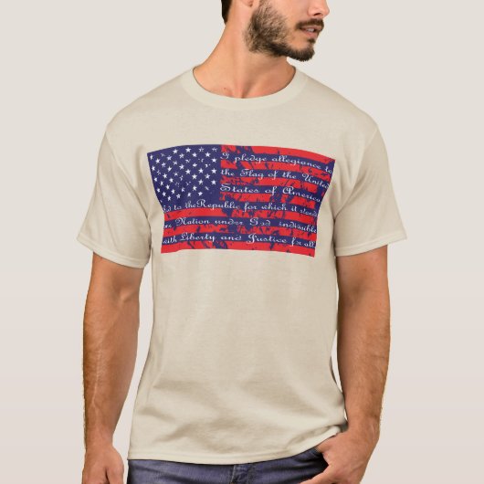 Beloften van Trouw aan de vlag van de Verenigde St T-shirt (Voorkant)