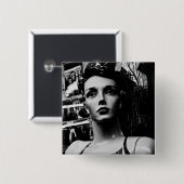 beloften vierkante button 5,1 cm (Voorkant /achterkant)