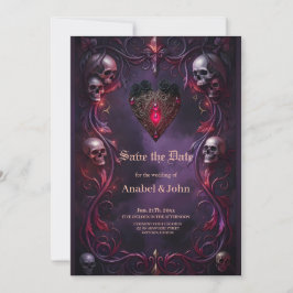 Beloften Voorbij de Sluier – Gotische Huwelijks Ku Save The Date
