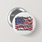 Beloftenis van trouw met de vlag van de VS Ronde Button 5,7 Cm (Voorkant /achterkant)