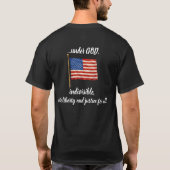 Beloftenis van trouw witte lettertype t-shirt (Achterkant)