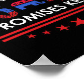 Beloftes gedaan beloften hield Trump 45 47 teken Poster (Hoek)