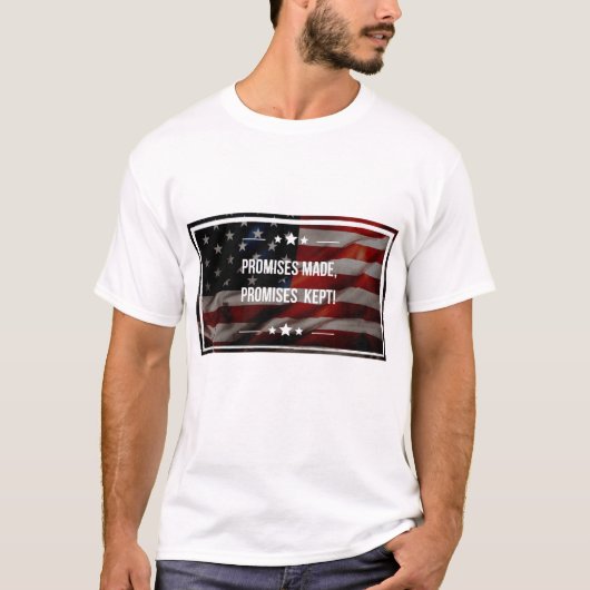 Beloftes gemaakt Patriottische Mannen T-shirt (Voorkant)