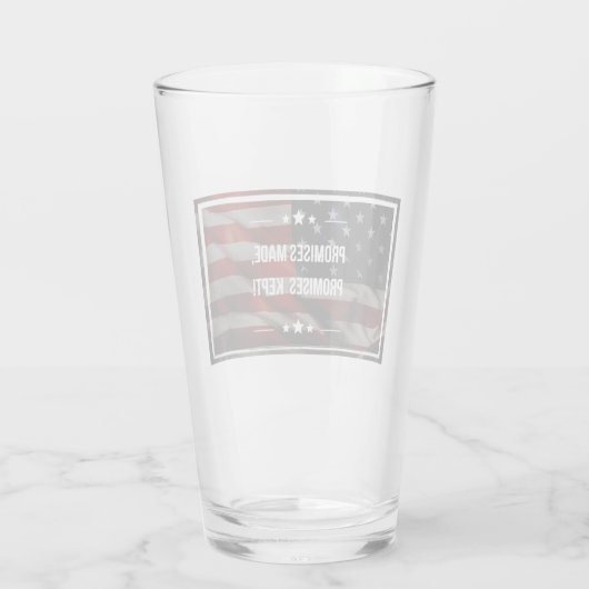 Beloftes gemaakt van bierglas glas (Achterkant)