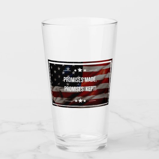 Beloftes gemaakt van bierglas glas (Voorkant)