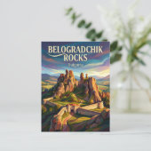 Belogradchik Rotsen Bulgarije Briefkaart (Staand voorkant)