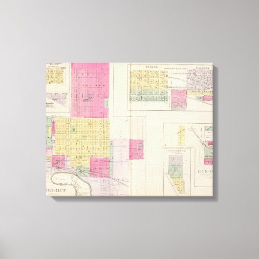 Beloit, Victor, Waconda Springs, Morton, Kansas Canvas Afdruk (Voorkant)