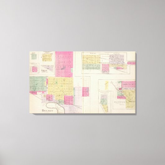 Beloit, Victor, Waconda Springs, Morton, Kansas Canvas Afdruk (Voorkant)