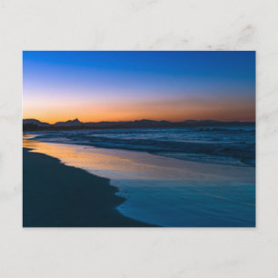 Belongil Beach net na zonsondergang, Byron Bay Feestdagenkaart