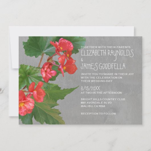 Belonia Wedding Invitations Kaart (Voorkant)