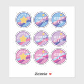 Beloning en aanmoediging sticker (Vel)