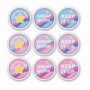 Beloning en aanmoediging sticker