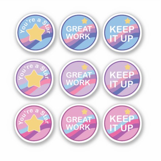 Beloning en aanmoediging sticker (Voorkant)