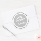 Beloning en langdurige servicewaardering ronde sticker (Envelop)