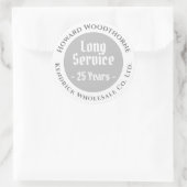 Beloning en langdurige servicewaardering ronde sticker (Tas)