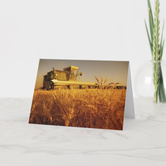 Beloningen oogsten feestdagen kaart (Voorkant)