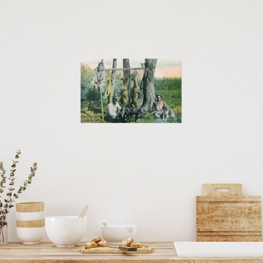 Beloningen van een One Day HuntLake County, CA Poster (Keuken)