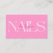 Beloningsprogramma voor nageltechnici Nail Salon Klantenkaartje (Voorkant)