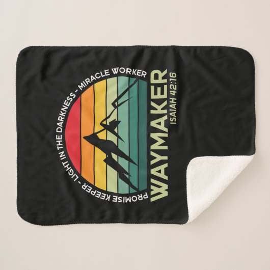 Beloof de houder licht in de duisternis sherpa deken (Voorkant (horizontaal))