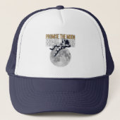Beloof de maan trucker pet (Voorkant)