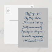 Beloof geen legitimering voor blanke suprematie briefkaart (Voorkant / Achterkant)