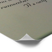 Beloof Gods regenboog Poster (Hoek)