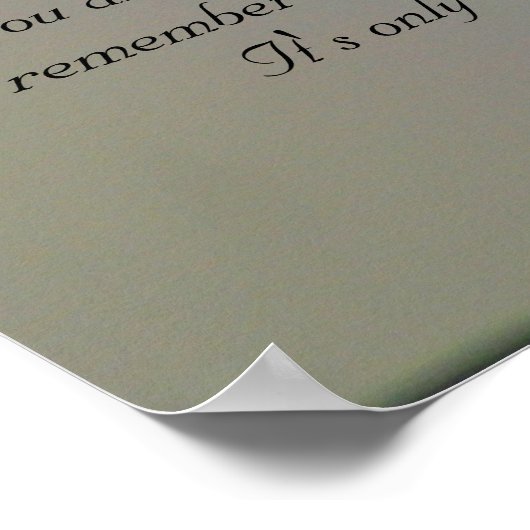 Beloof Gods regenboog Poster (Hoek)