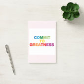 Beloof je aan Greatness. T-shirt design Post-it® Notes (Kantoor)