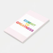 Beloof je aan Greatness. T-shirt design Post-it® Notes (Schuin)