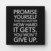 Beloof je zelf dat je het niet opgeeft - Succes Fotoplaat (Voorkant)