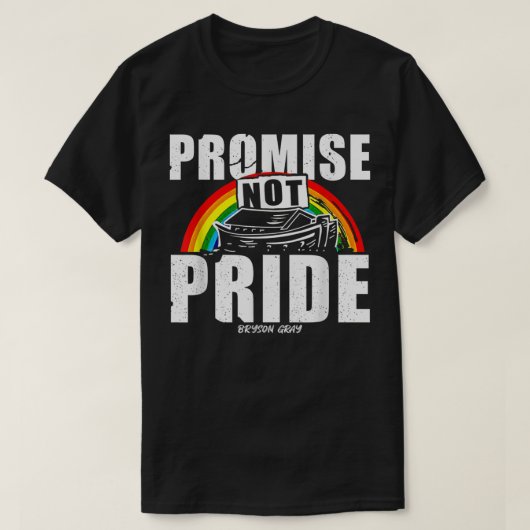 Beloof niet Pride Bryson Gray T-shirt (Design voorkant)