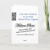 Beloof onder de Dam-pas elke gelegenheid aan Kaart (Achterkant)