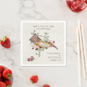 Beloof onze liefde | Elegant Viking Wedding Napkin Servet (Insitu)