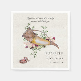 Beloof onze liefde | Elegant Viking Wedding Napkin Servet
