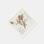 Beloof onze liefde | Elegant Viking Wedding Napkin Servet (Hoek)