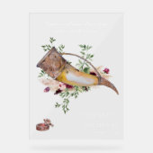 Beloof onze liefde | Welkom Elegant Viking Wedding Acryl Bord (Voorkant)