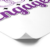 Beloofde bruid en bruidegom geloof _ huwelijkscade poster (Hoek)