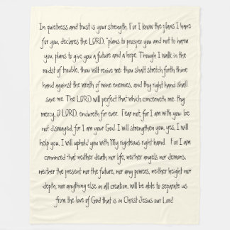 Belooft God bijbelse Verses Comforter Fleece Blank