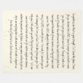 Belooft God bijbelse Verses Comforter Fleece Blank (Voorkant (Horizontaal))