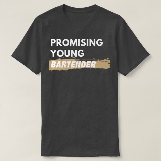 Belooft jonge Bartender T-shirt (Design voorkant)