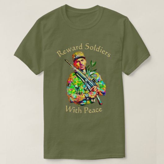 Beloon soldaten met Peace 01 T-shirt (Design voorkant)