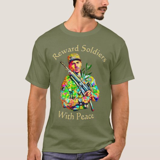 Beloon soldaten met Peace 01 T-shirt (Voorkant)