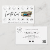 *~* Beloont QR Lube Car Wash - LOGO Auto Dank u Klantenkaartje (Voorkant / Achterkant)