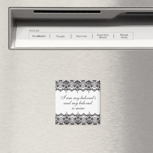 Beloved Black Lace Magnet (Insitu (Vaatwasser))