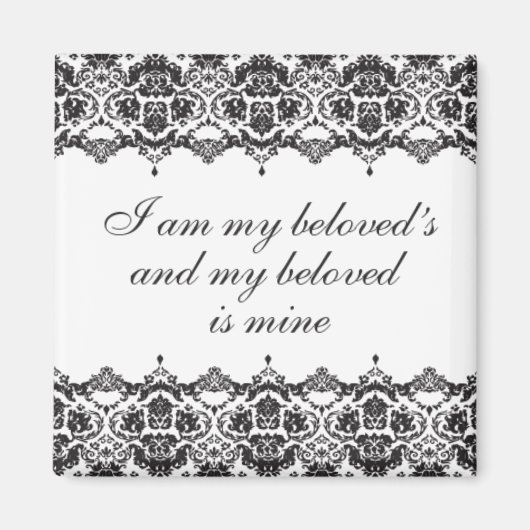 Beloved Black Lace Magnet (Voorkant)