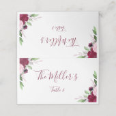 Beloved Floral Place Card Plaatskaartje (Buitenkant ongevouwen)