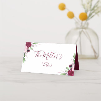 Beloved Floral Place Card Plaatskaartje